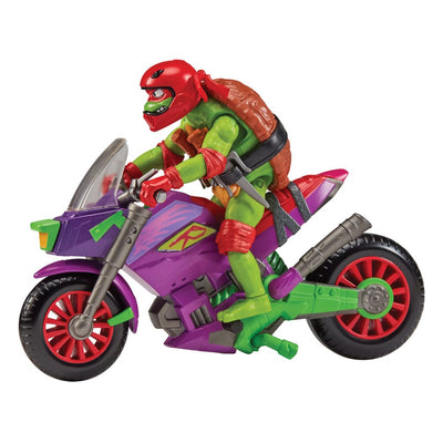 Tales of the Teenage Mutant Ninja Turtles Action Figure with Vehicle Raphael &amp; Purple Dragon 12 cm