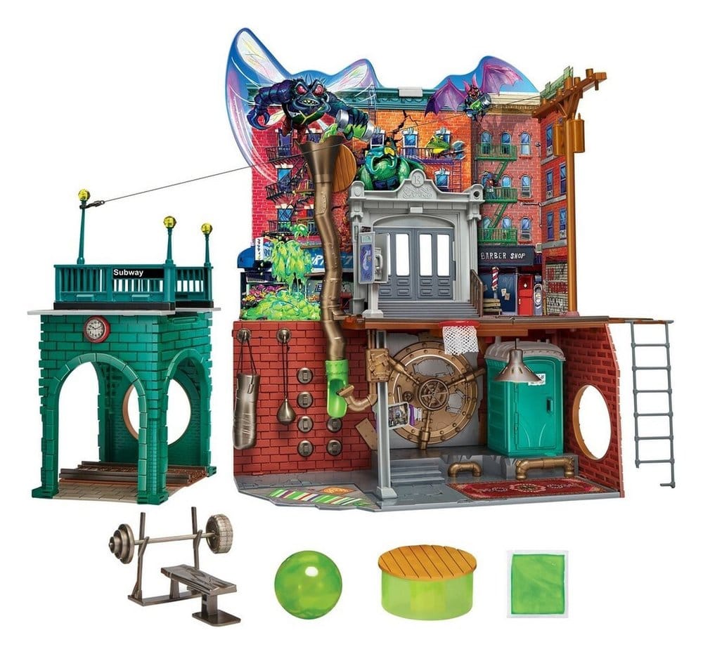 Teenage Mutant Ninja Turtles: Mutant Mayhem Playset Sewer Lair New Version - Damaged packaging