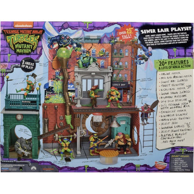Teenage Mutant Ninja Turtles: Mutant Mayhem Playset Sewer Lair New Version - Severely damaged packaging