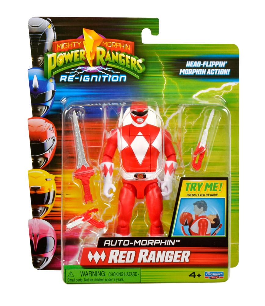 Mighty Morphin Red Ranger  Power Rangers Action Figure Auto-Morphin 12 cm