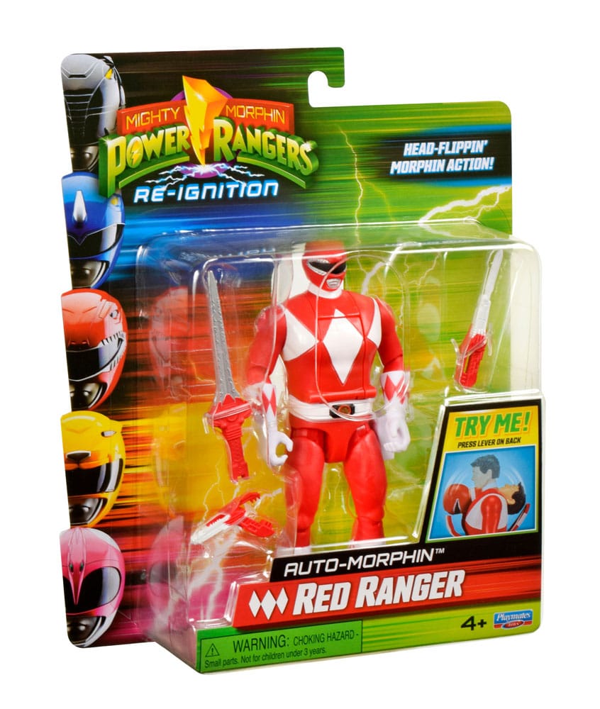 Mighty Morphin Red Ranger  Power Rangers Action Figure Auto-Morphin 12 cm