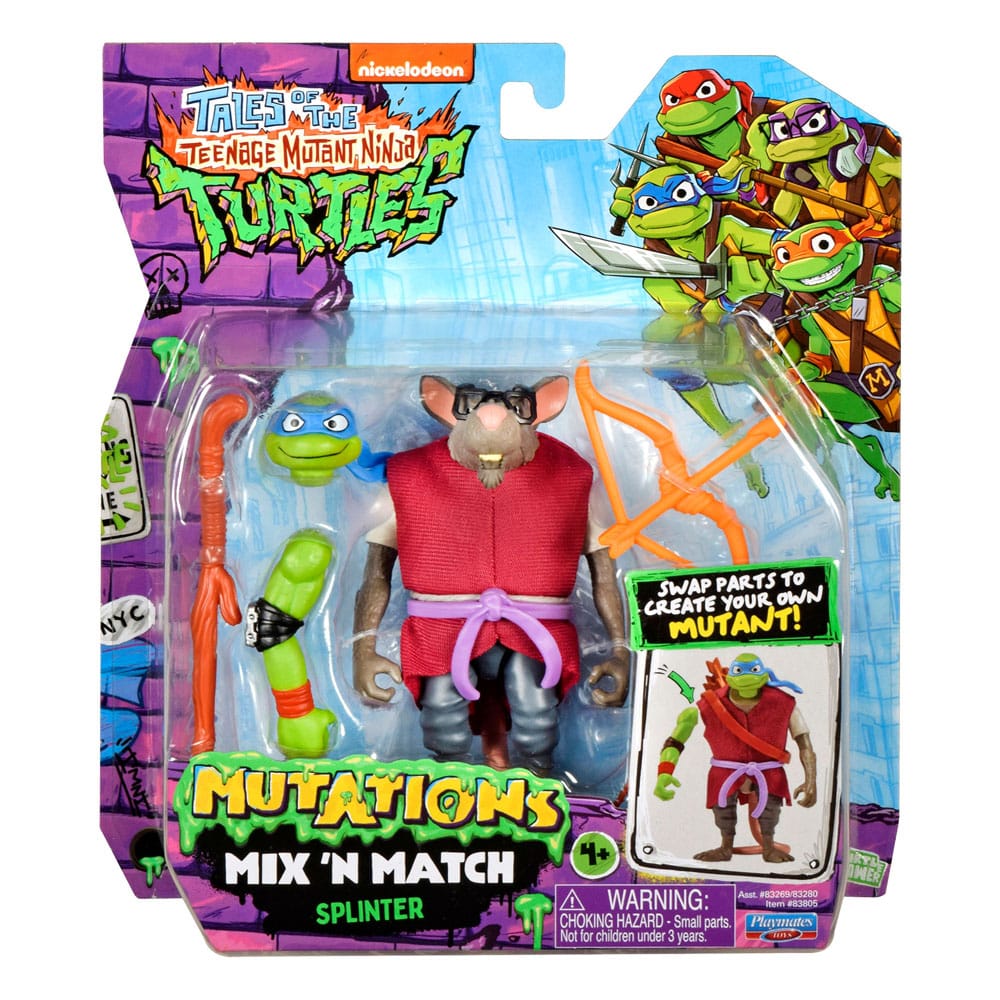 Tales of the Teenage Mutant Ninja Turtles Mix 'n Match Action Figure Splinter 12 cm