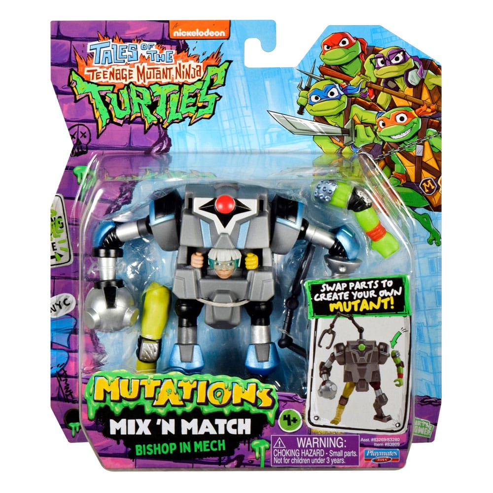 Tales of the Teenage Mutant Ninja Turtles Mix 'n Match Action Figure Mech Suit 12 cm