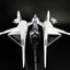 Silpheed Plastic Model Kit 1/100 SA-77 Lancer type convertible kit 26 cm