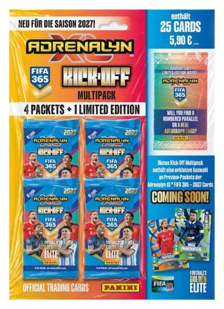 FIFA 365 Adrenalyn XL 2027 Trading Cards Kick-Off Multipack *German Version*