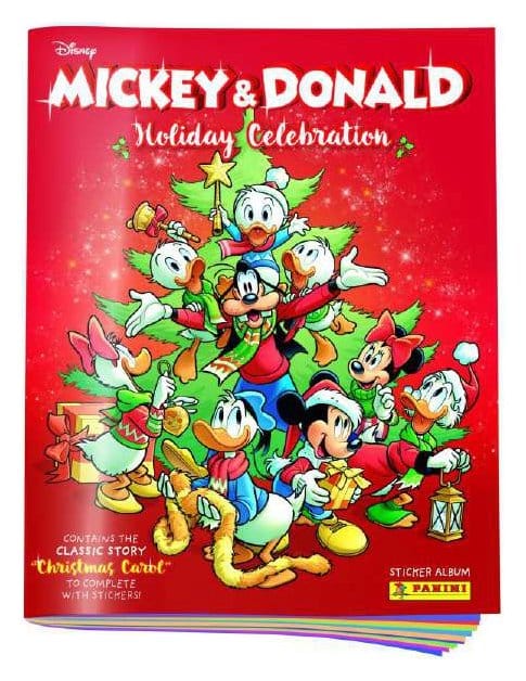 Mickey & Donald Holiday Celebration Sticker & Trading Card Collection Album *German Version*