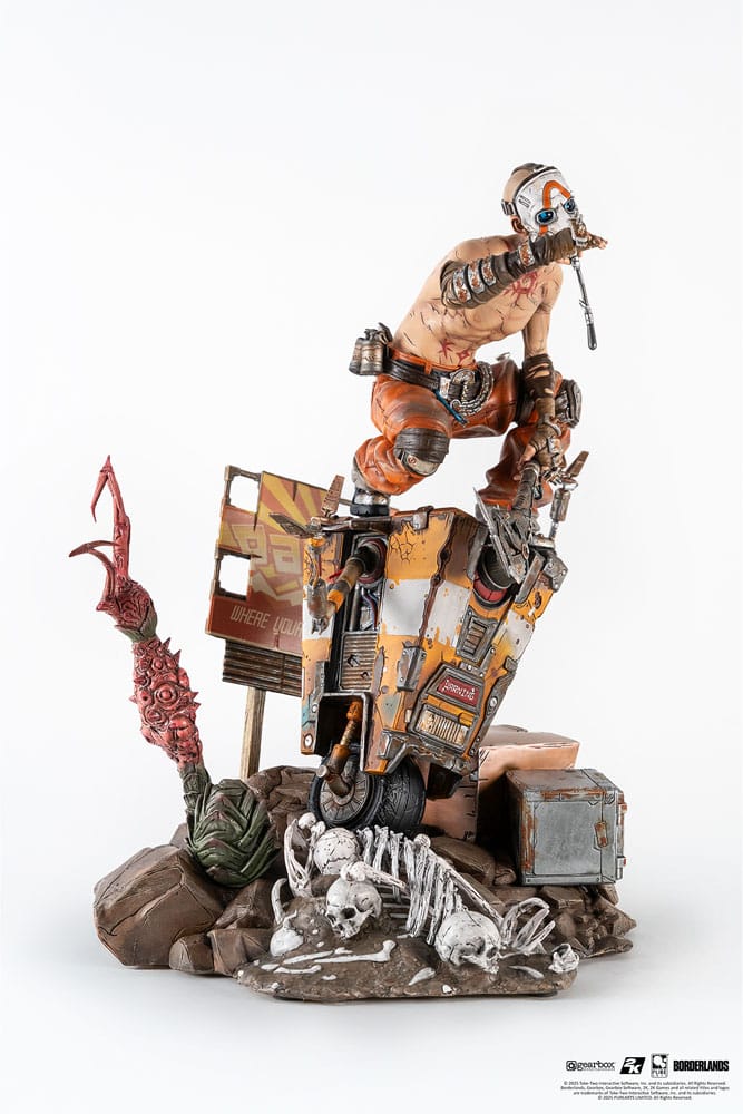 Borderlands 3 Statue 1/6 Psycho & Claptrap Diorama 40 cm