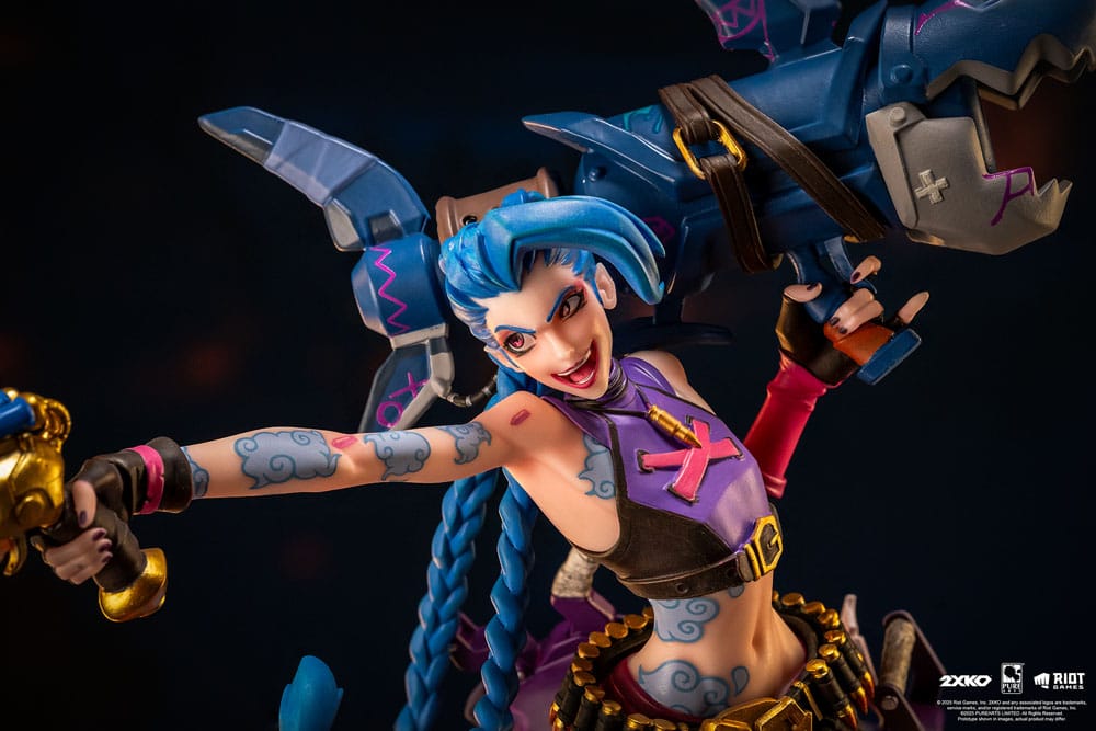League of Legends Statue 1/10 2XKO Jinx &amp; Warwick Diorama 37 cm