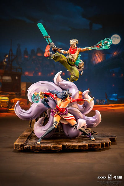 League of Legends Statue 1/10 2XKO Ekko &amp; Ahri Diorama 30 cm