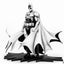 Batman PX PVC Statue 1/8 SDCC 2024 Batman Black & White Version 27 cm