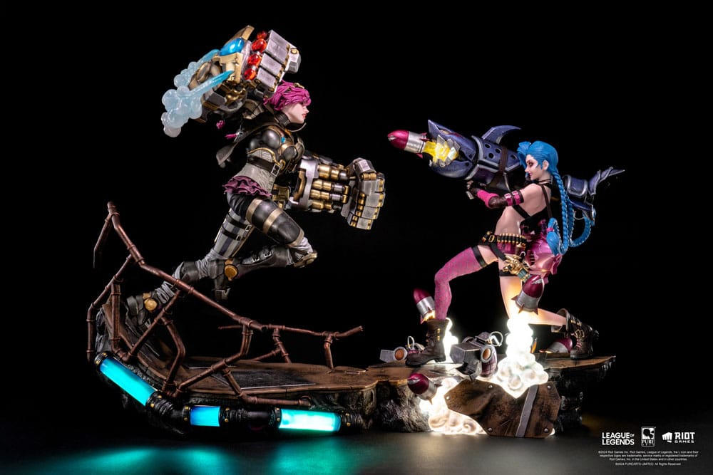 League of Legends Statues 1/6 2-Pack Vi & Jinx