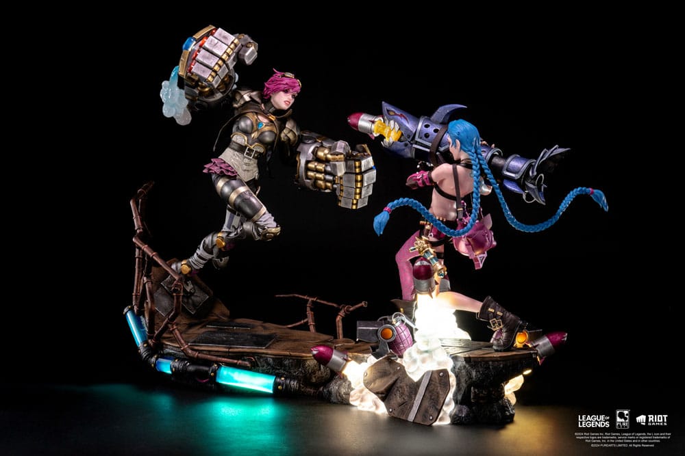 League of Legends Statues 1/6 2-Pack Vi & Jinx