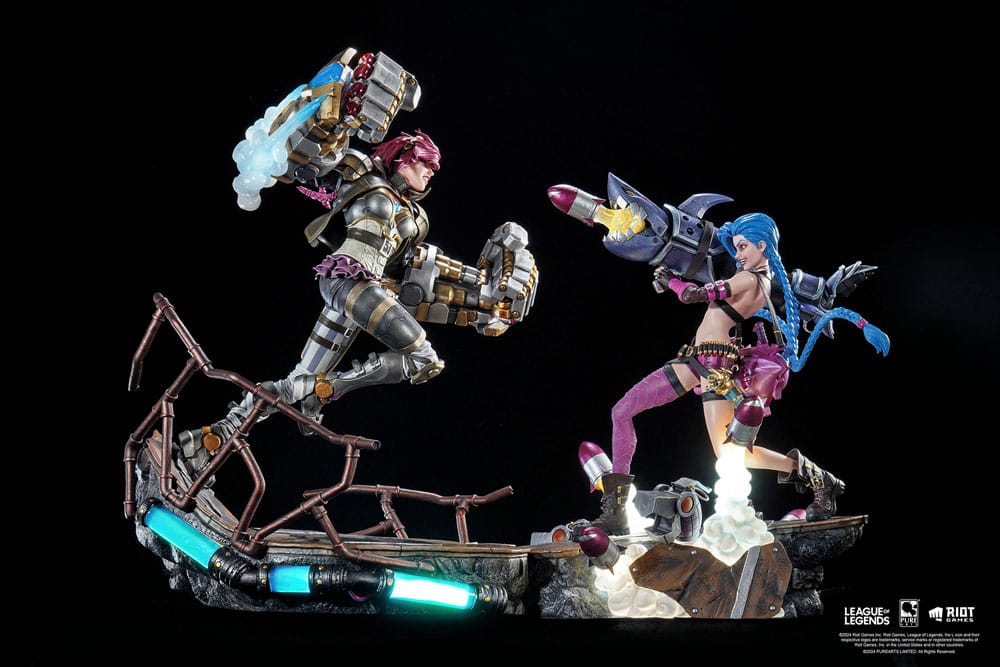 League of Legends Statues 1/6 2-Pack Vi & Jinx