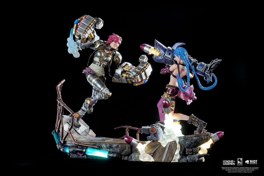 League of Legends Statues 1/6 2-Pack Vi & Jinx