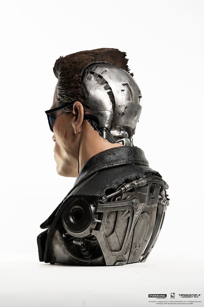 Terminator 2 Replik 1/1 T-800 Model 101 Battle Damaged Art Mask 47 cm