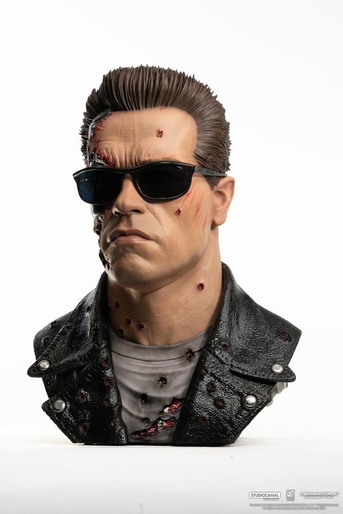Terminator 2 Replik 1/1 T-800 Model 101 Battle Damaged Art Mask 47 cm