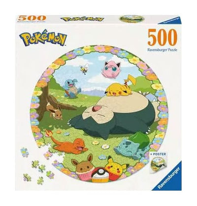 Pokémon Round Jigsaw Puzzle Flowery Pokémon (500 pieces)