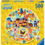 SpongeBob SquarePants Round Jigsaw Puzzle Welcome to Bikini Bottom (500 pieces)