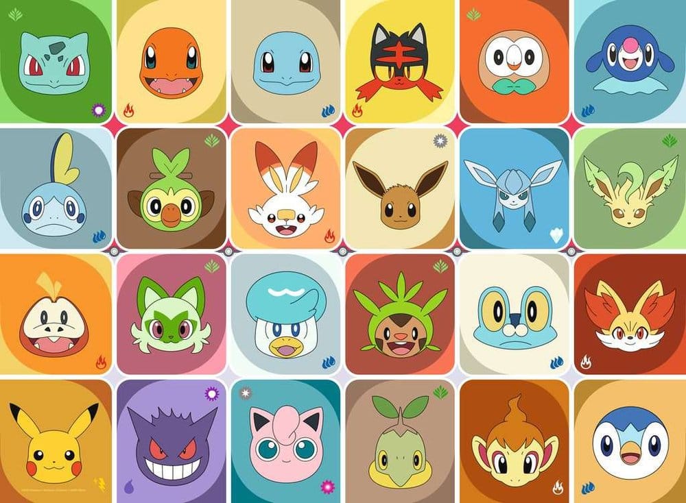 Pokémon Children's Jigsaw Puzzle Pokémon Faces (100 Pieces XXL)