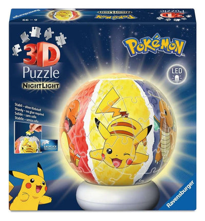 Pokémon 3D Jigsaw Puzzle Ball Nightlight (73 Pieces)