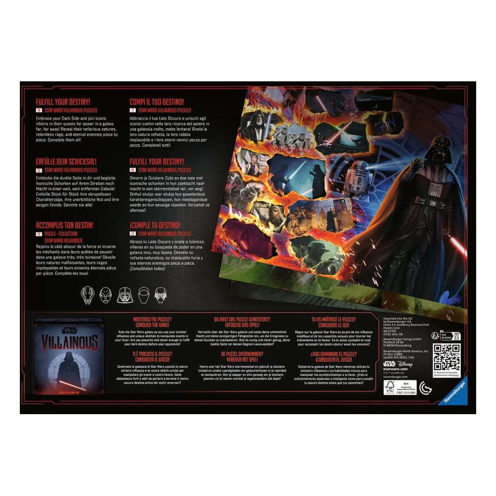 Star Wars Villainous Jigsaw Puzzle Darth Vader (1000 pieces)