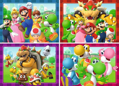 Super Mario Puzzle 4-Pack Time for Mario! (4x100 Pieces)