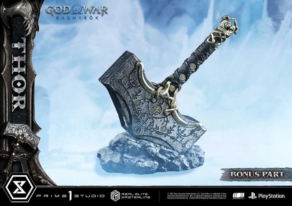 God of War: Ragnarök Real Elite Masterline Series Statue 1/3 Thor Deluxe Bonus Version 105 cm