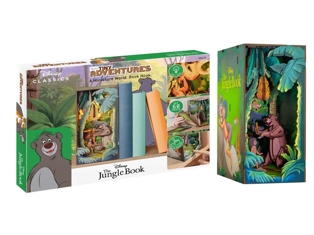 Disney Tiny Adventures Book Nook Mini Diorama The Jungle Book 23 cm