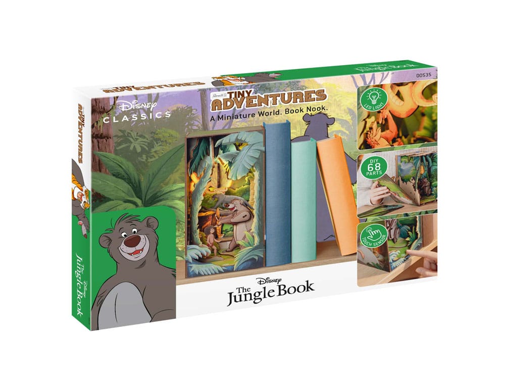 Disney Tiny Adventures Book Nook Mini Diorama The Jungle Book 23 cm
