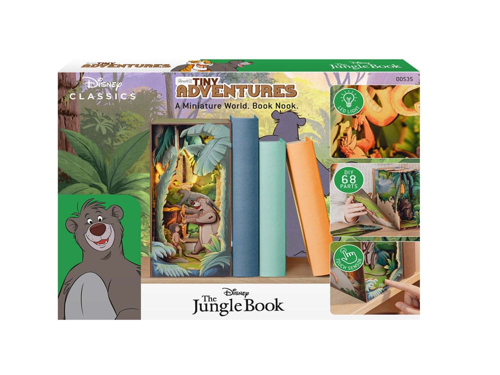 Disney Tiny Adventures Book Nook Mini Diorama The Jungle Book 23 cm