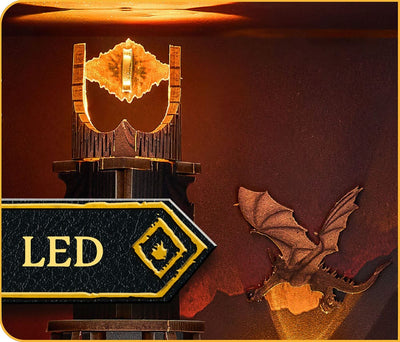 The Lord of the Rings Tiny Adventures Book Nook Mini Diorama Barad-Dûr 23 cm