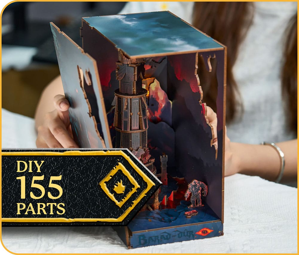 The Lord of the Rings Tiny Adventures Book Nook Mini Diorama Barad-Dûr 23 cm