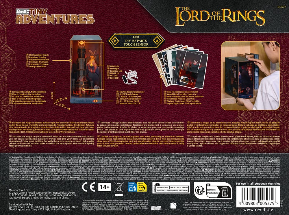 The Lord of the Rings Tiny Adventures Book Nook Mini Diorama Barad-Dûr 23 cm