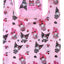 Sanrio Pink Black Party Series Tote Bag Kuromi & My Melody Foldable
