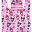 Sanrio Pink Black Party Series Tote Bag Kuromi & My Melody Foldable