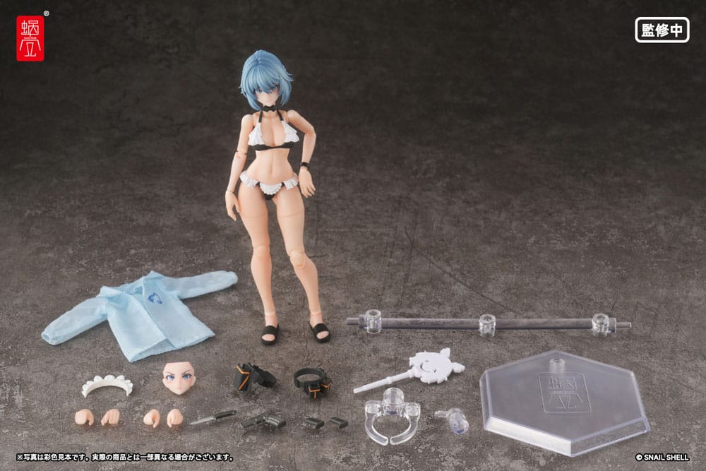 Original Character Action Figure Kit 1/12 RA-04 Kitsunebi Senki Honoka Swimsuit Ver. 15 cm