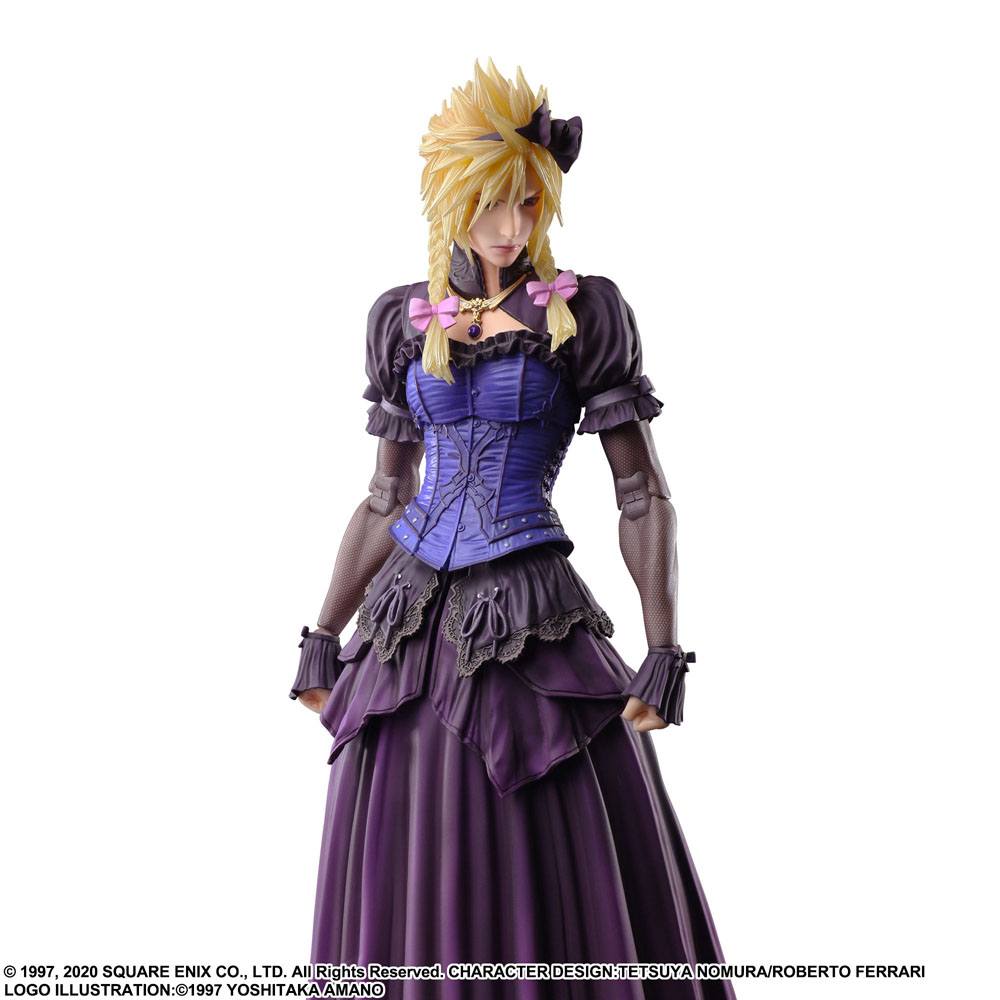 Final Fantasy VII Remake Play Arts Kai Action Figure Cloud Strife Dress Ver. 28 cm