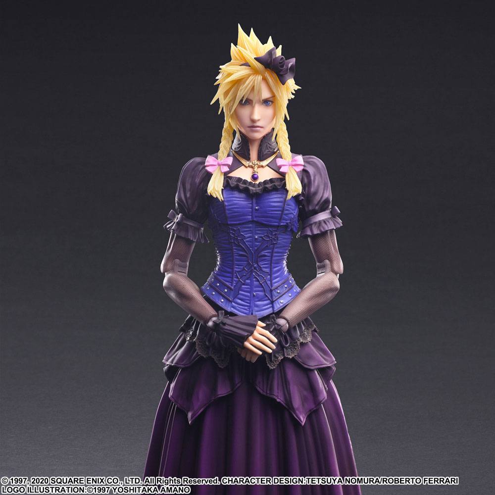 Final Fantasy VII Remake Play Arts Kai Action Figure Cloud Strife Dress Ver. 28 cm