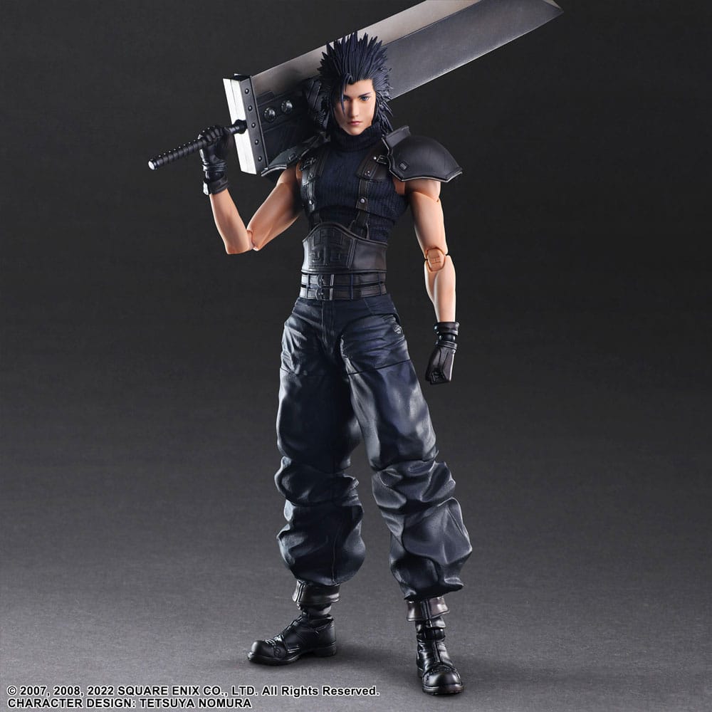 Final Fantasy VII Crisis Core Reunion Play Arts Kai Action Figure Zack Fair Soldier 1St Class 27 cm - Damaged packaging