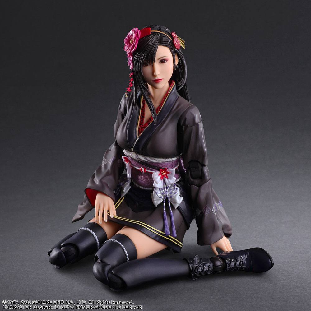 Final Fantasy VII Remake Play Arts Kai Action Figure Tifa Lockhart Exotic Dress Ver. 25 cm