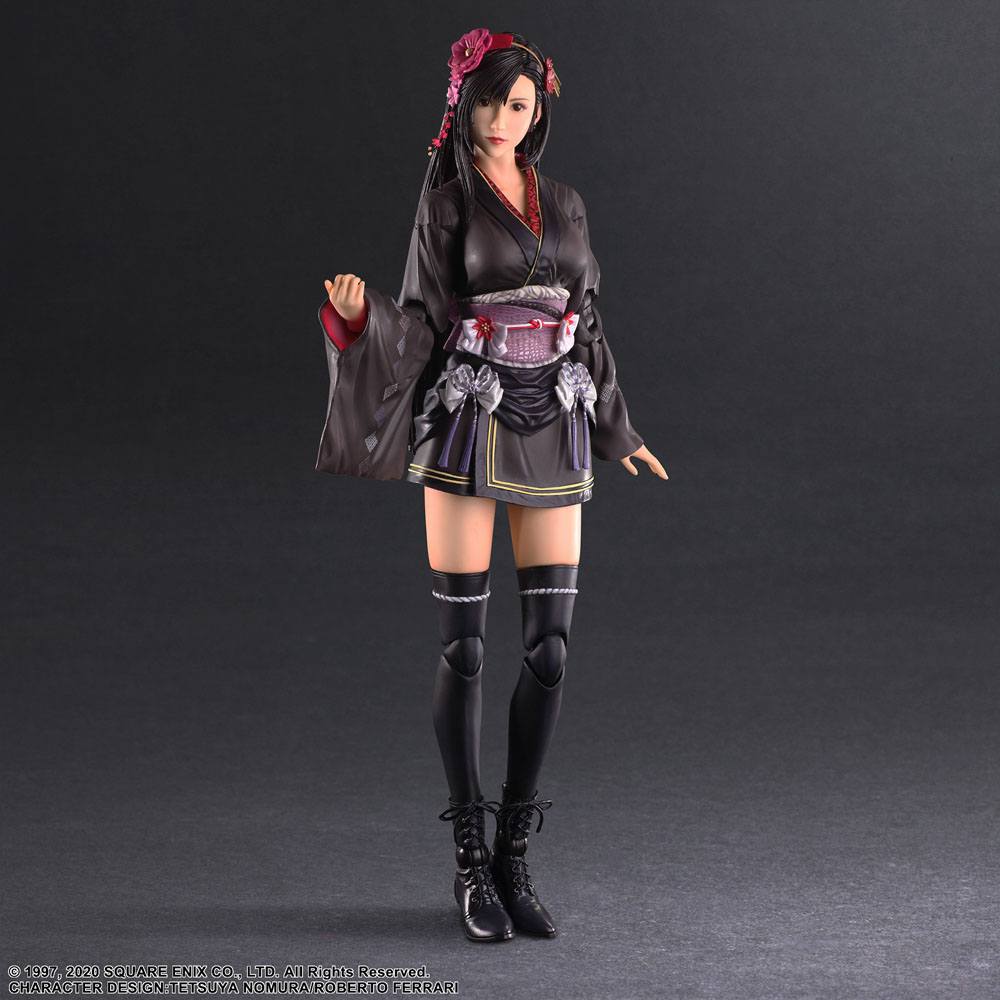 Final Fantasy VII Remake Play Arts Kai Action Figure Tifa Lockhart Exotic Dress Ver. 25 cm