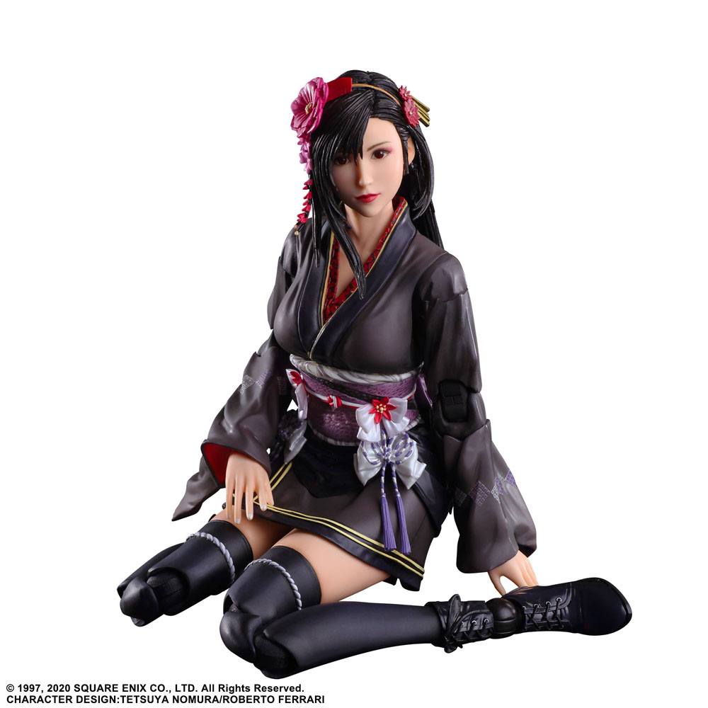 Final Fantasy VII Remake Play Arts Kai Action Figure Tifa Lockhart Exotic Dress Ver. 25 cm