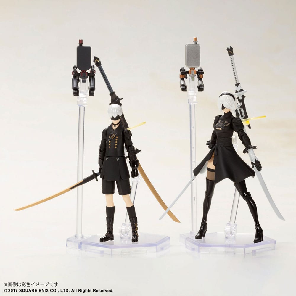 NieR Automata Action Figures Plastic Model Kit 2B & 9S 7 cm