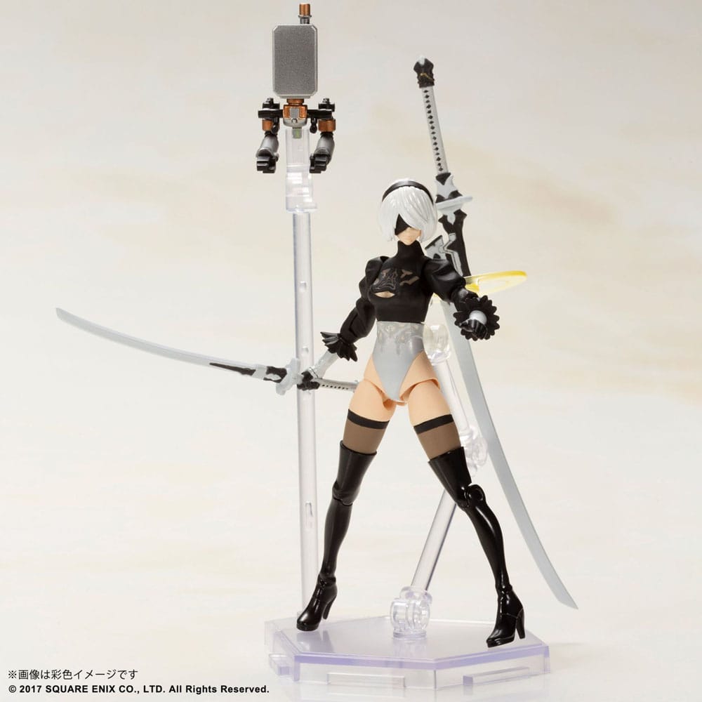 NieR Automata Action Figures Plastic Model Kit 2B & 9S 7 cm