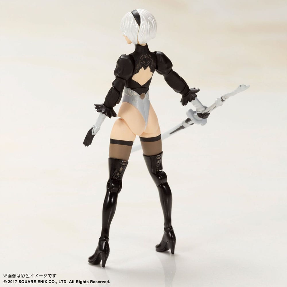 NieR Automata Action Figures Plastic Model Kit 2B & 9S 7 cm