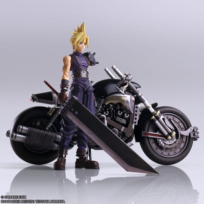 Final Fantasy VII Bring Arts Action Figure and vehicle Cloud Strife & Hardy-Daytona 15 cm