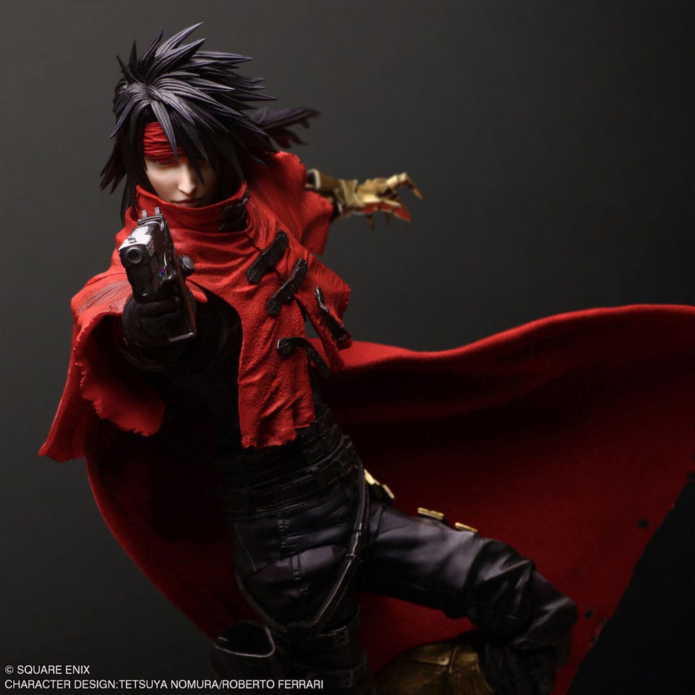 Final Fantasy VII Rebirth Play Arts Kai Action Figure Vincent Valentine 28 cm