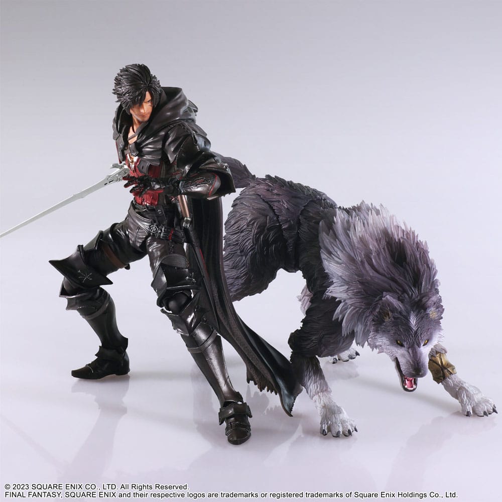 Final Fantasy XVI Bring Arts Action Figure Set Clive Rosfield & Torgal