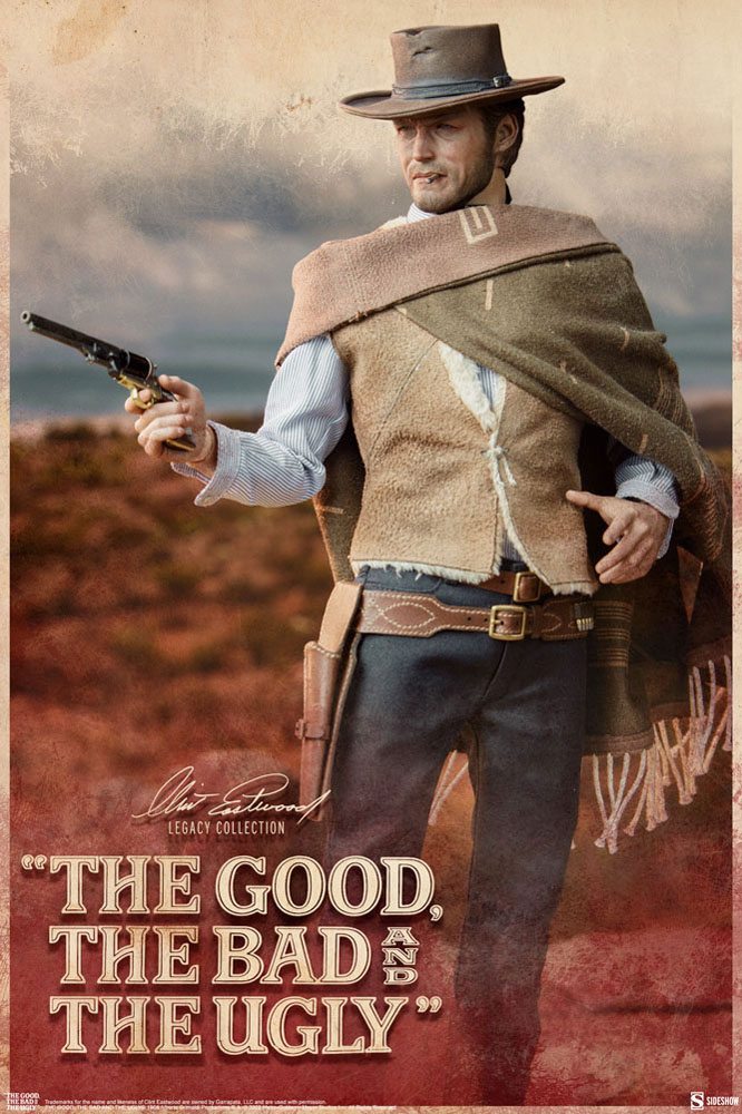 The Good, The Bad and the Ugly Clint Eastwood Legacy Collection Action Figure 1/6 The Man With No Name 30 cm