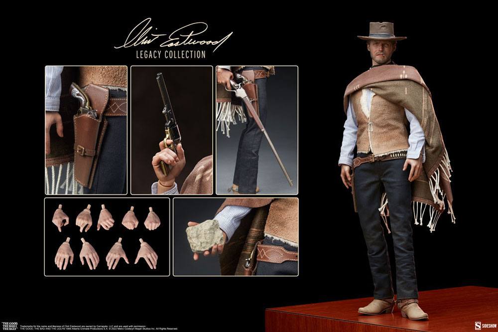 The Good, The Bad and the Ugly Clint Eastwood Legacy Collection Action Figure 1/6 The Man With No Name 30 cm